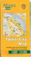 Mapa Tbilisi - centrum, město a okolí